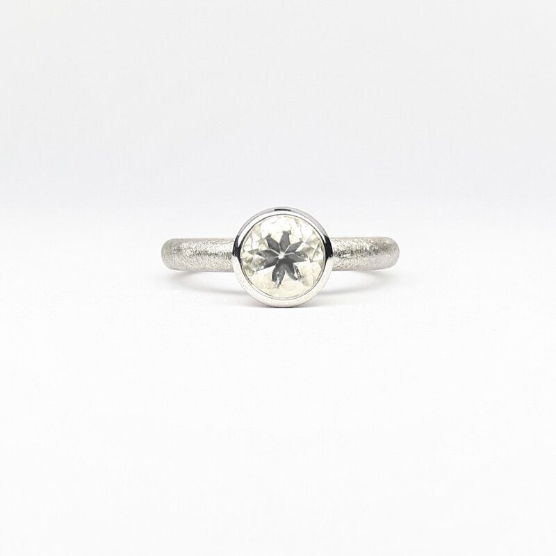  "combiring medium", argent 925/- et cristal de roche Ø7mm.