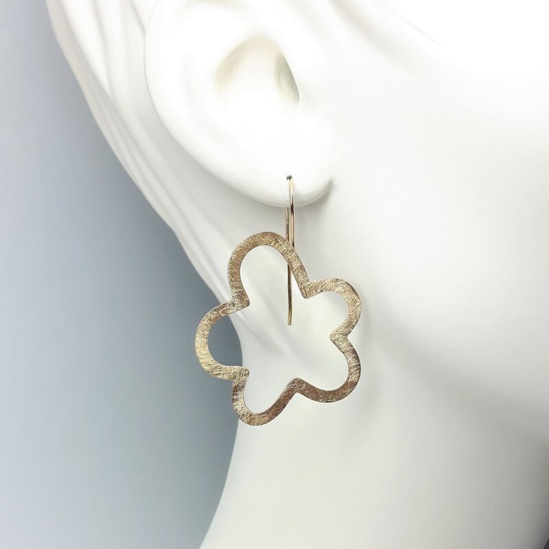 "clouds", boucles d'oreilles en or rose 18kt.