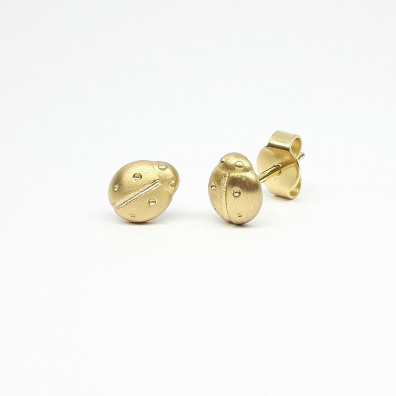 "ladybug", boucles d'oreilles en or jaune 18kt.