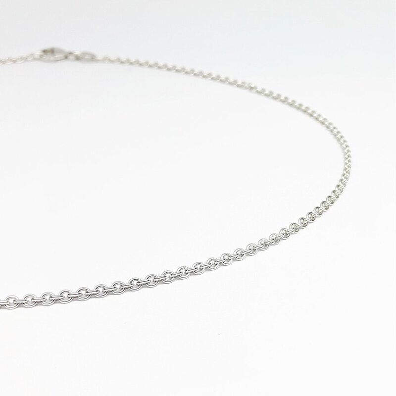 Collier en or blanc 18kt 42cm 1.45mm 0140