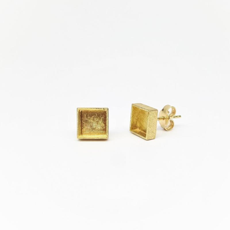 Boucles d'oreilles en or jaune 18kt.