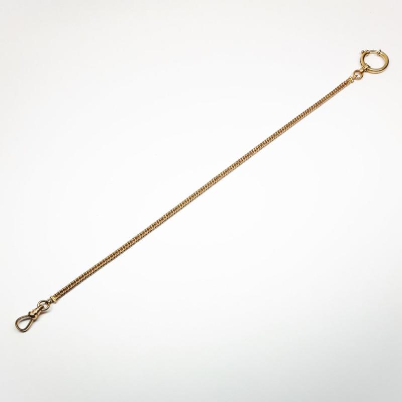 Chaine dorée pour montre de poche gousset, 29cm, vintage.