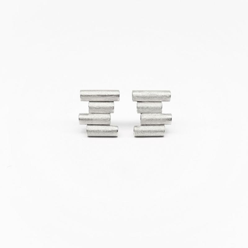 Boucles d'oreilles en or blanc 18kt.