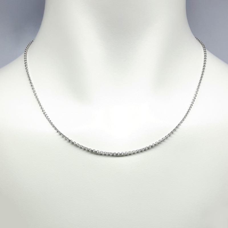 Collier en or blanc 18kt 42cm 1.45mm 0140