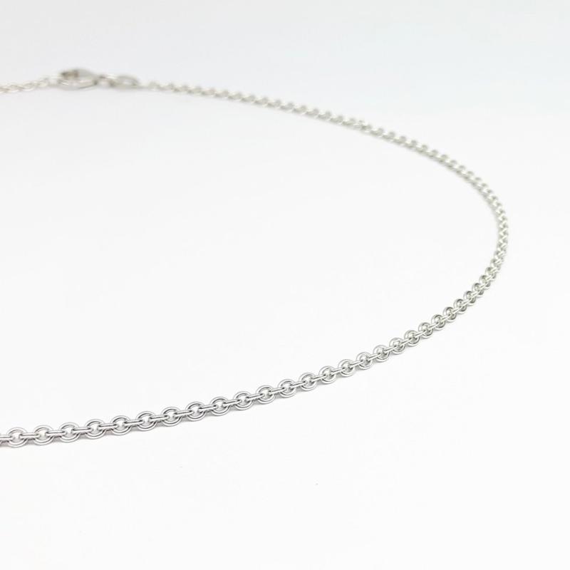 Collier en or blanc 18kt 42cm 1.45mm 0140