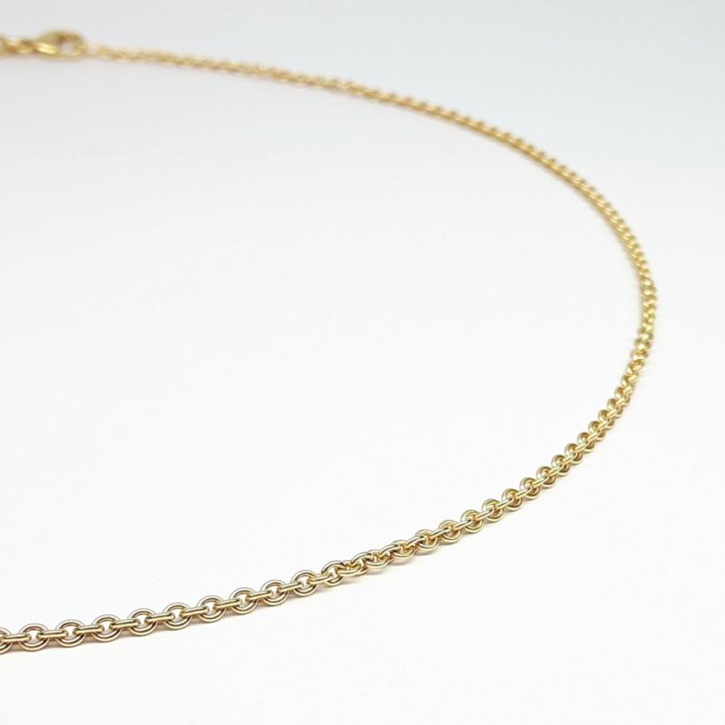 Pendentif en or jaune 18kt et perle de Tahiti grise Ø10,5mm.
