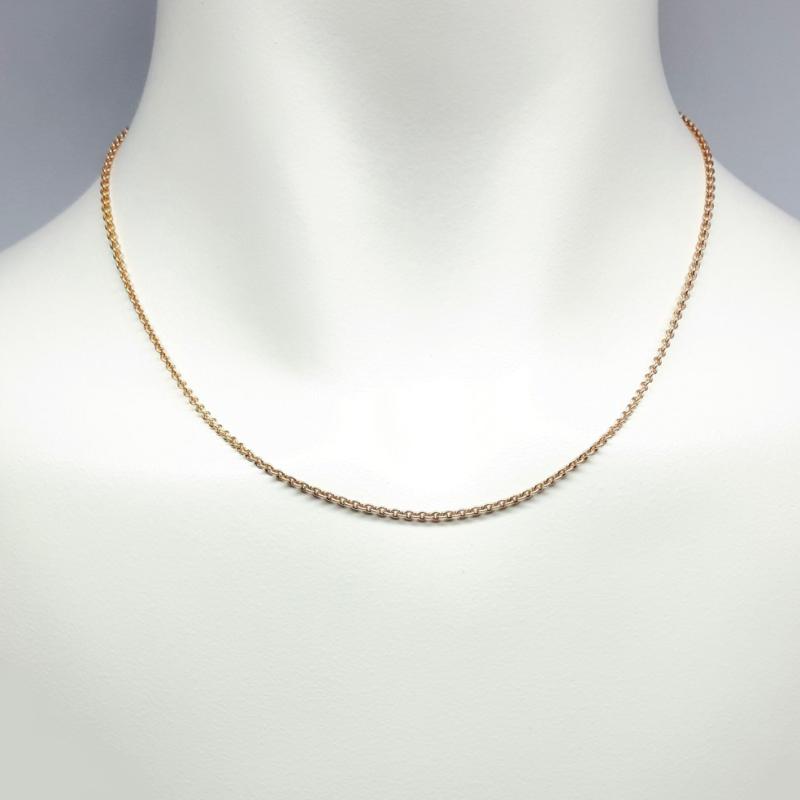 Collier en or rouge 18kt 40cm 1.45mm 0140
