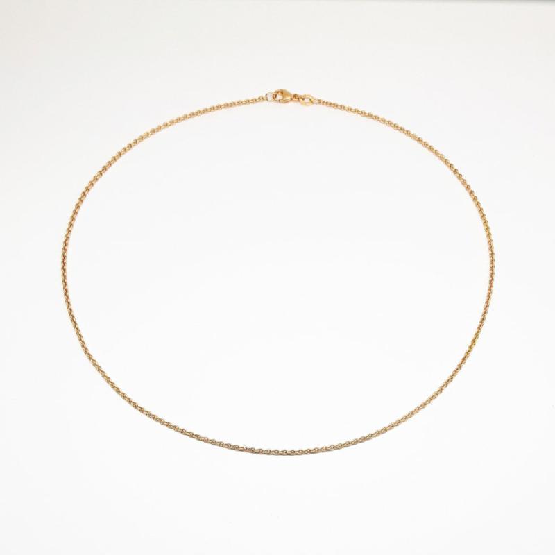 Collier en or rouge 18kt 40cm 1.45mm 0140