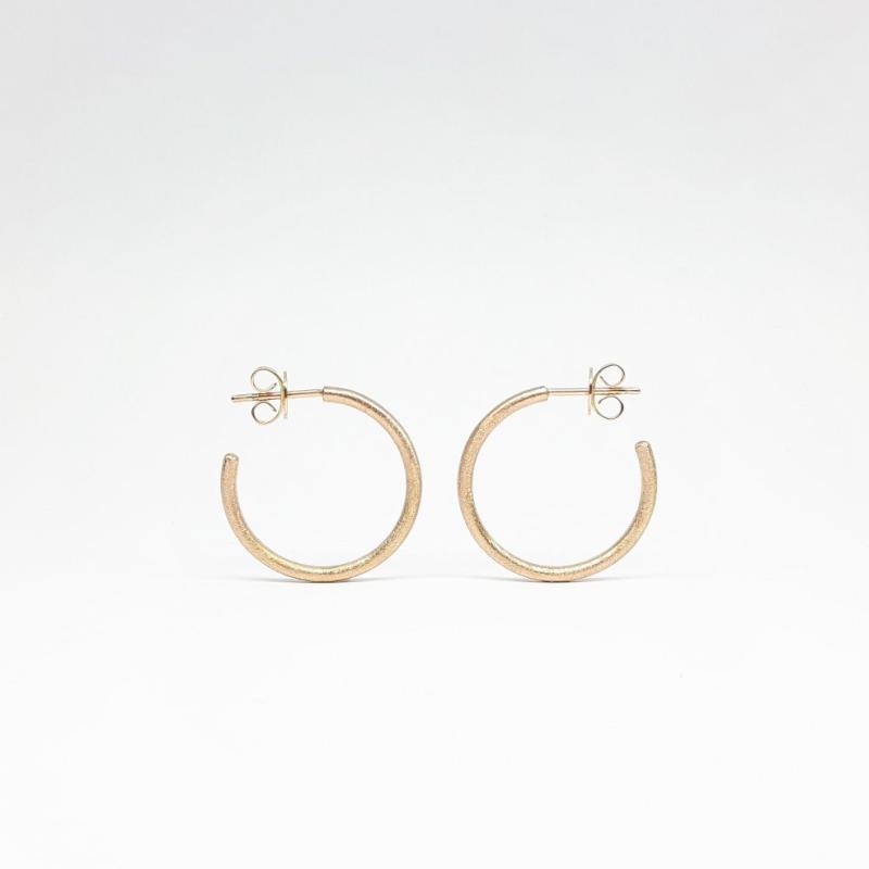 Créoles en or rouge 18kt.